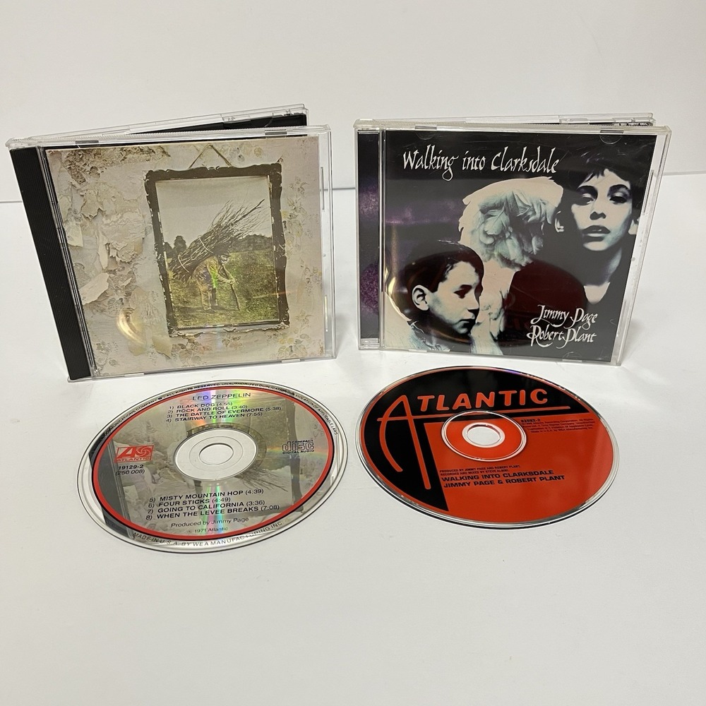 Led Zeppelin IV 4 & Jimmy Page & Robert Plant Walking Into Clarksdale CDs